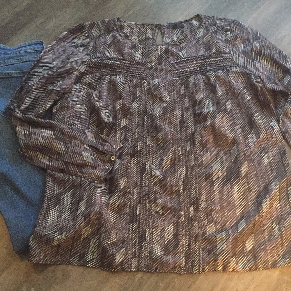Darling print Gap top.  Sz.L